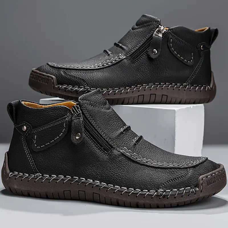 Herren Rutschfeste Schnürschuhe | Alltagsstiefel mit Dicker Sohle