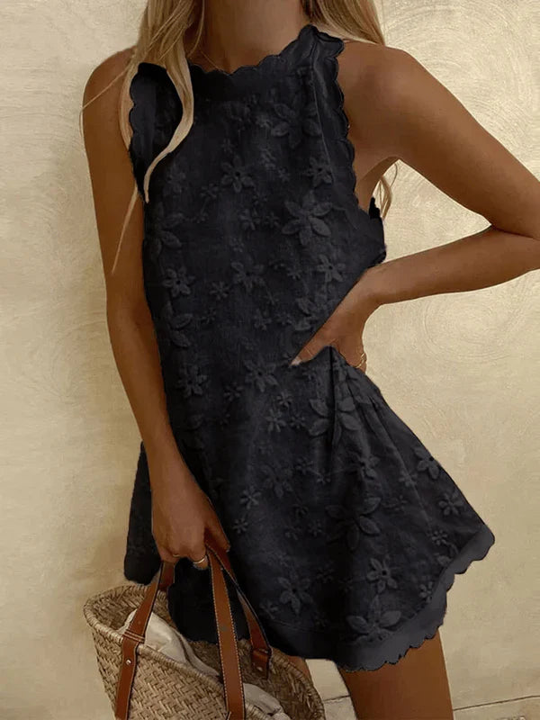 Damen Ärmelloses Summer Minikleid