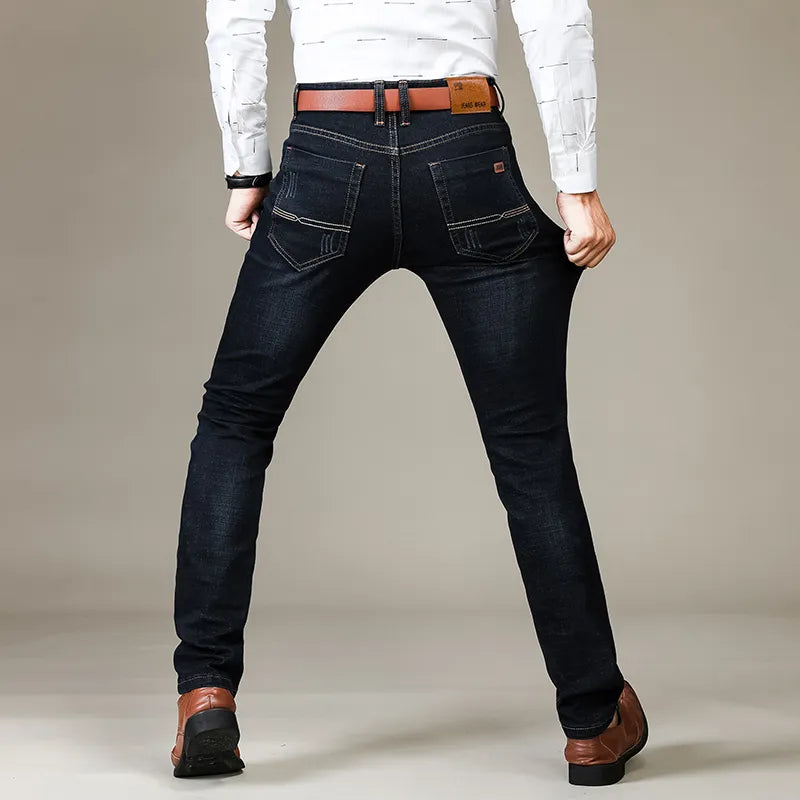 Casual Straight Leg Stretch Jeans für Herren