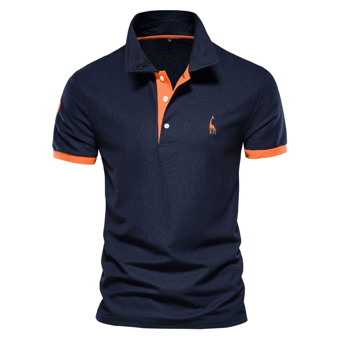 Herren Kurzarm Freizeit Slim Fit Poloshirt