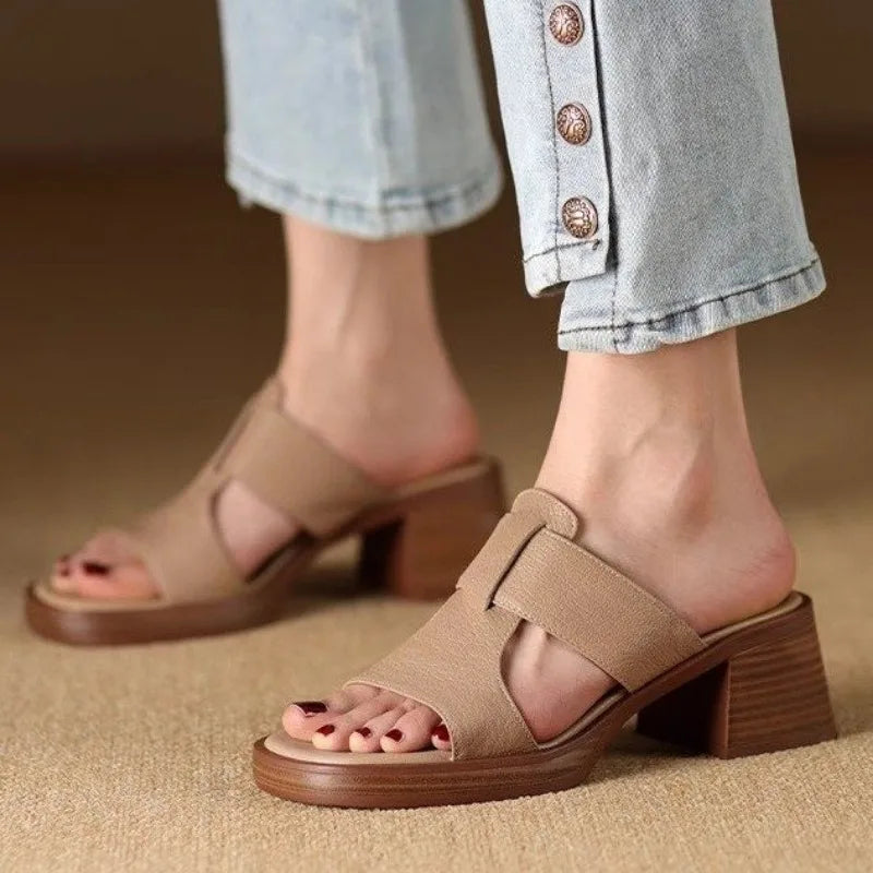Damen Klassisch Blockabsatz Orthopädische Absatz Sandalen