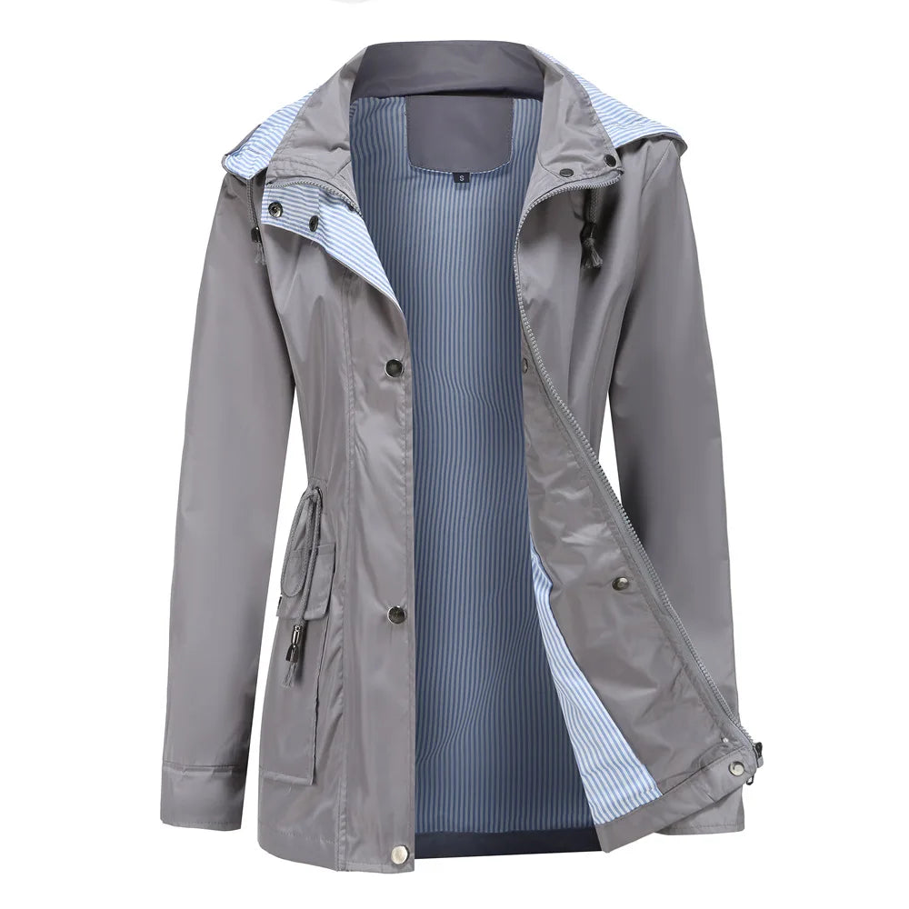 Damen Hooded Trenchcoat | Robustes Design