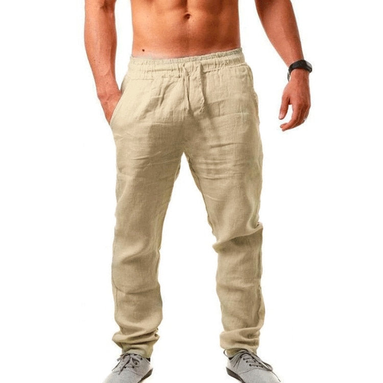 Herren Freizeithose mit Kordelzug | Bequeme Sommerhose