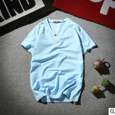 Herren Henley T-Shirt mit Knöpfen – Lässiger Sommerstil