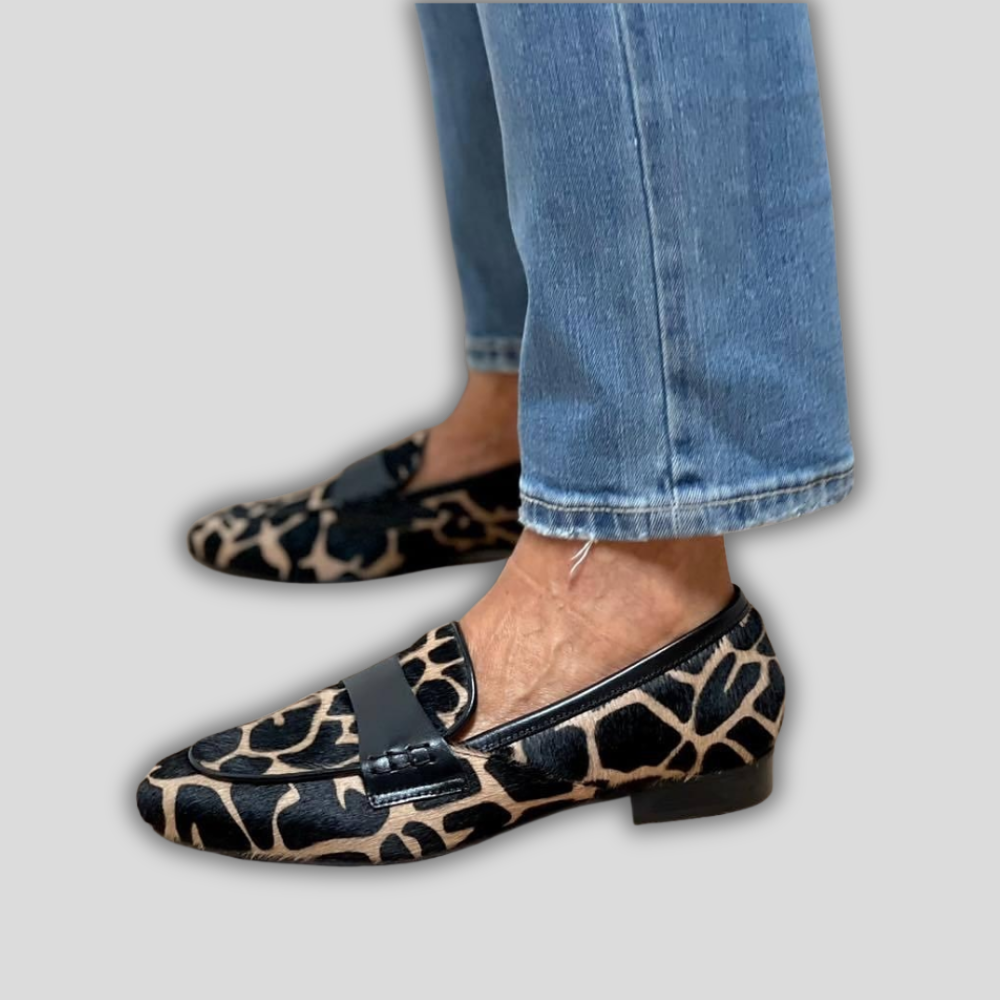 Damen Lässig Niedriger Riemen Absatz Loafers