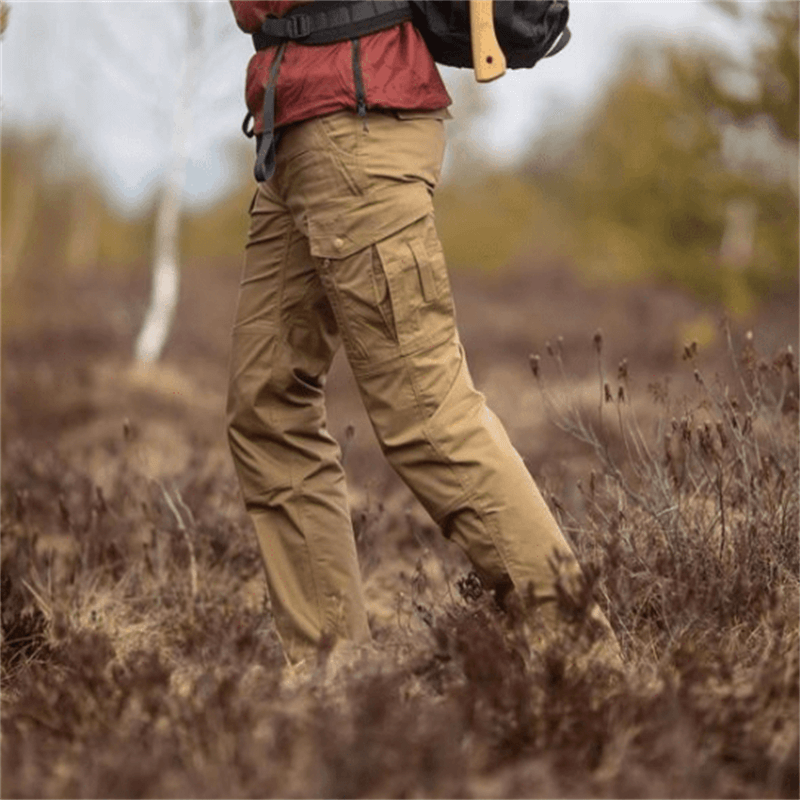 Herren Taktische Cargohose | Gerades Bein für Wandern und Trekking