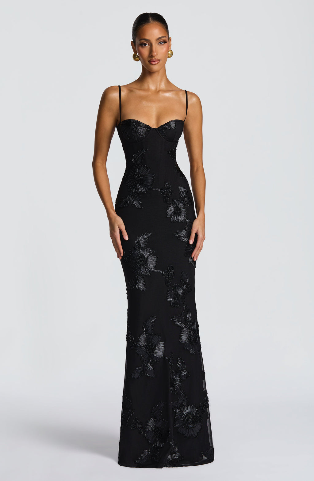 Damen Sommer Spaghettiträgern Maxi Hochzeitsgastkleid