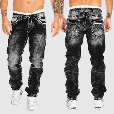 Herren Baggy Jeans | Verwaschen mit weitem Schnitt und tiefem Sitz