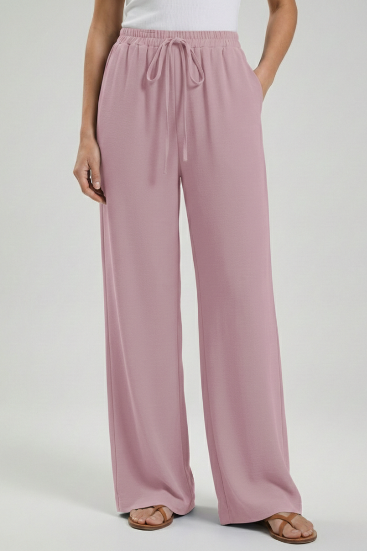 Damen Sommer Weite Palazzo Hosen