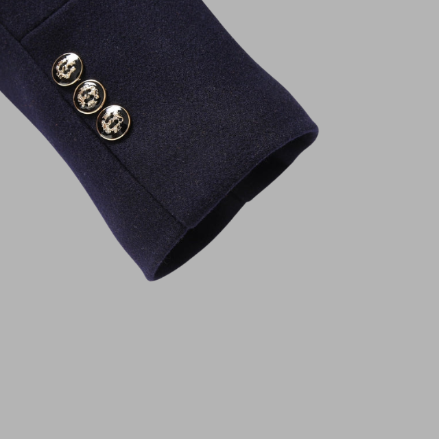 Mittellanger Wintermantel aus Wollmischung