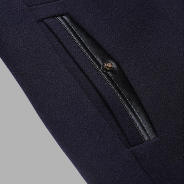 Mittellanger Wintermantel aus Wollmischung