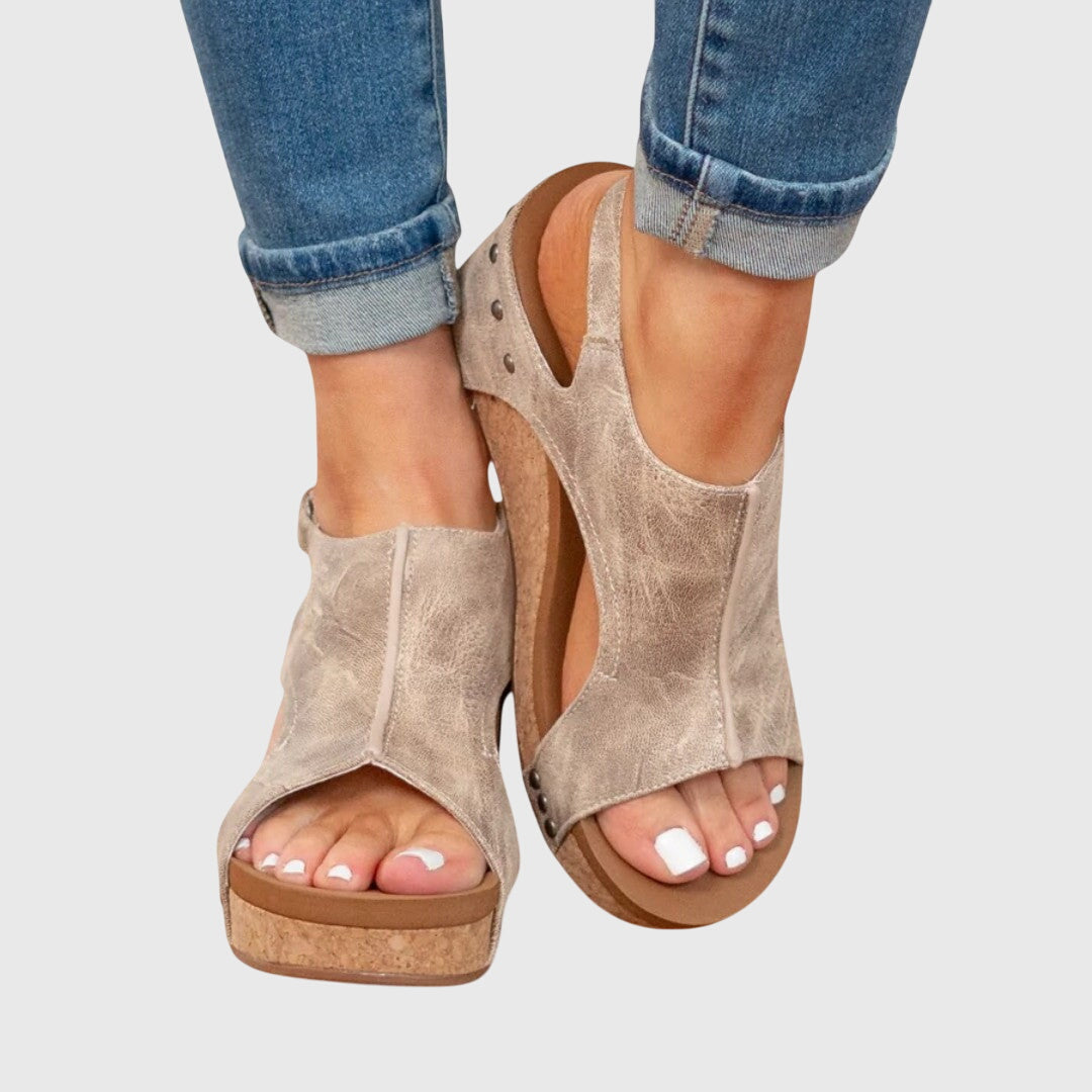 Damen Orthopädische Sommer Plateau Sandalen