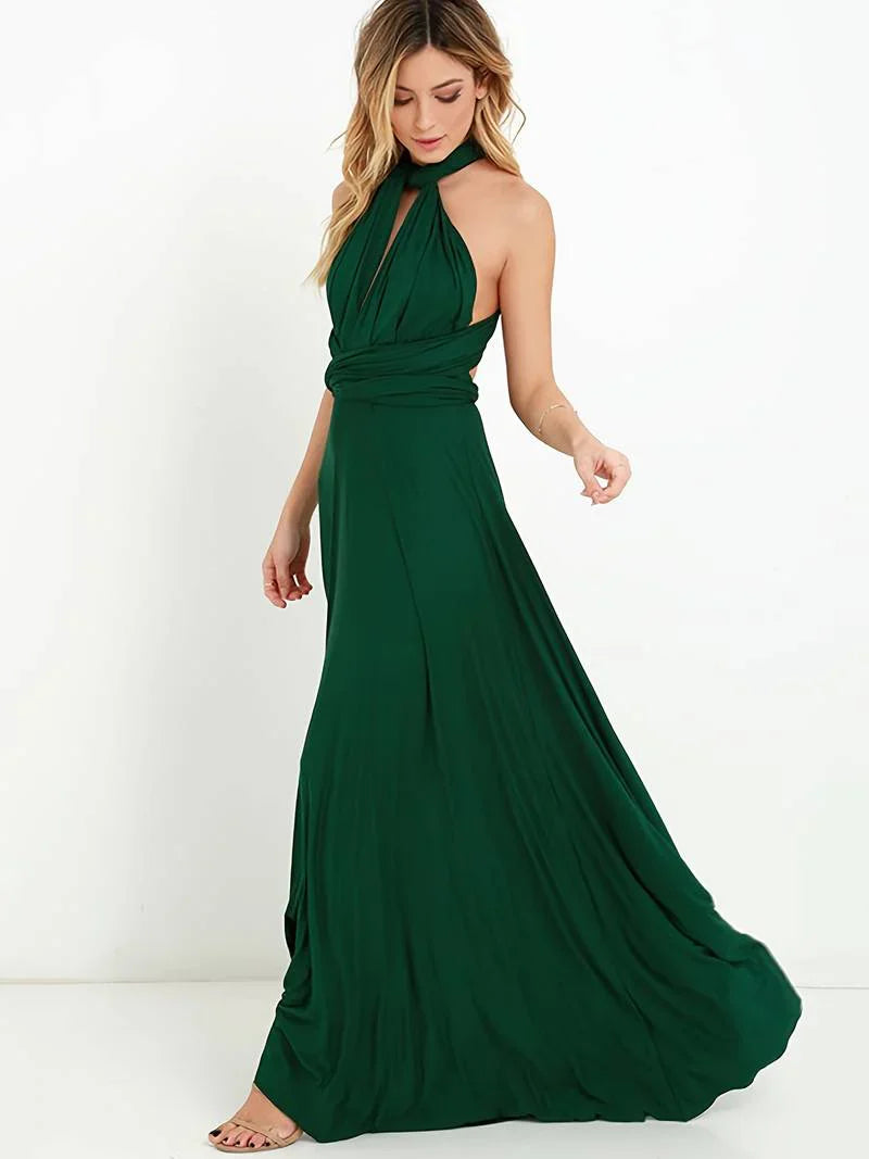 Damen Sommer Hochzeitsgast Maxikleid