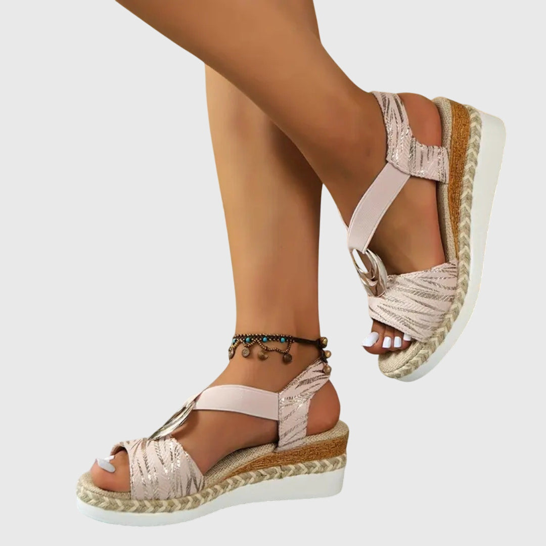 Damen Sommer Orthopädsiche Plateau Sandalen