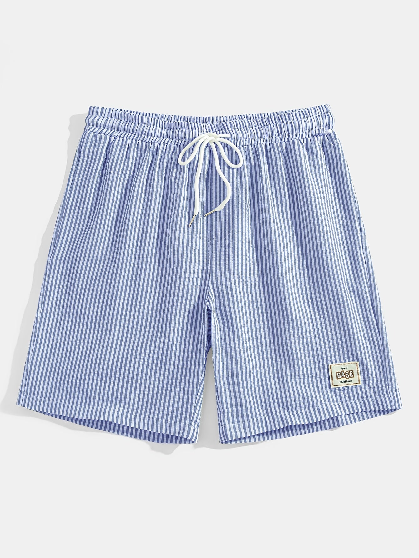 Herren Casual Elastisch Taille Gestreift Sommer Shorts
