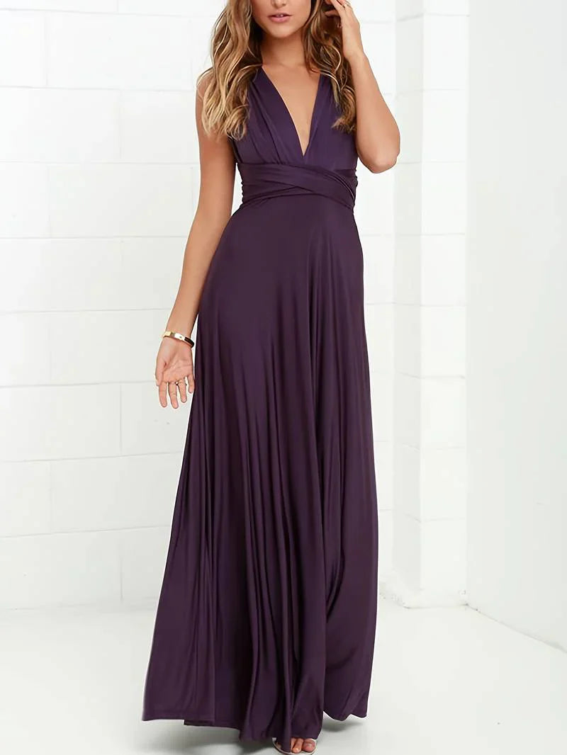 Damen Sommer Hochzeitsgast Maxikleid