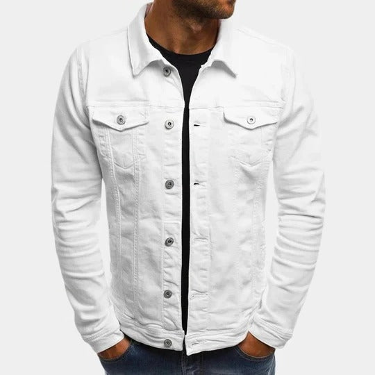 Herren Lässig Knopfleiste Brusttaschen Overshirt