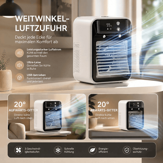 Mobiler Luftkühler Ventilator | Verdunstungskühlung Wassertank Tragbar