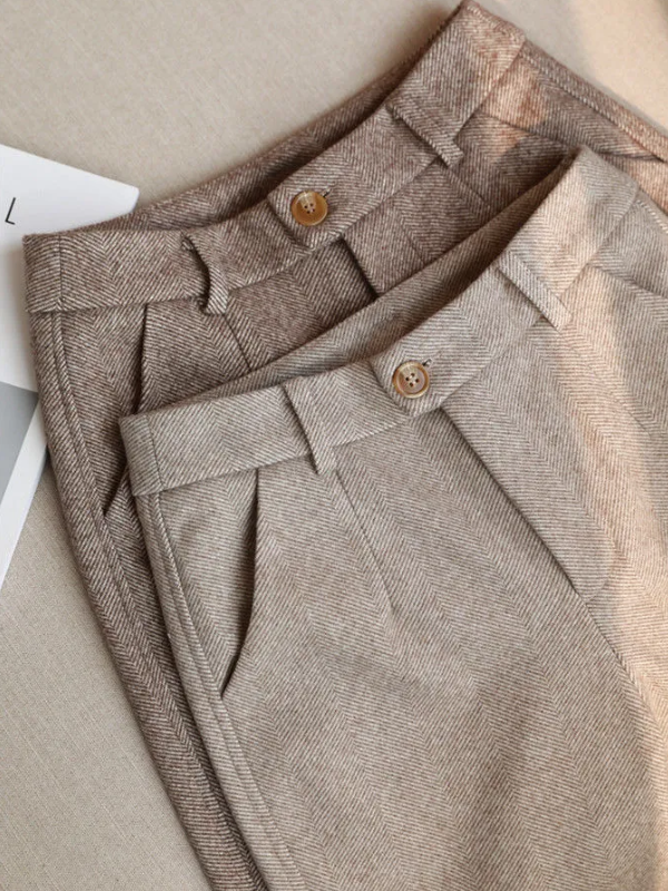 Damen Hochgeschnittene Eleganter Sommer Anzughose