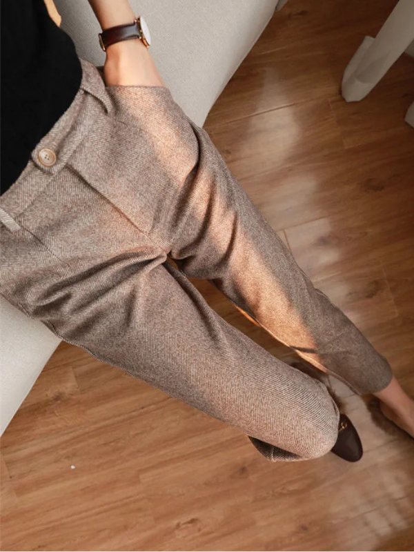 Damen Hochgeschnittene Eleganter Sommer Anzughose