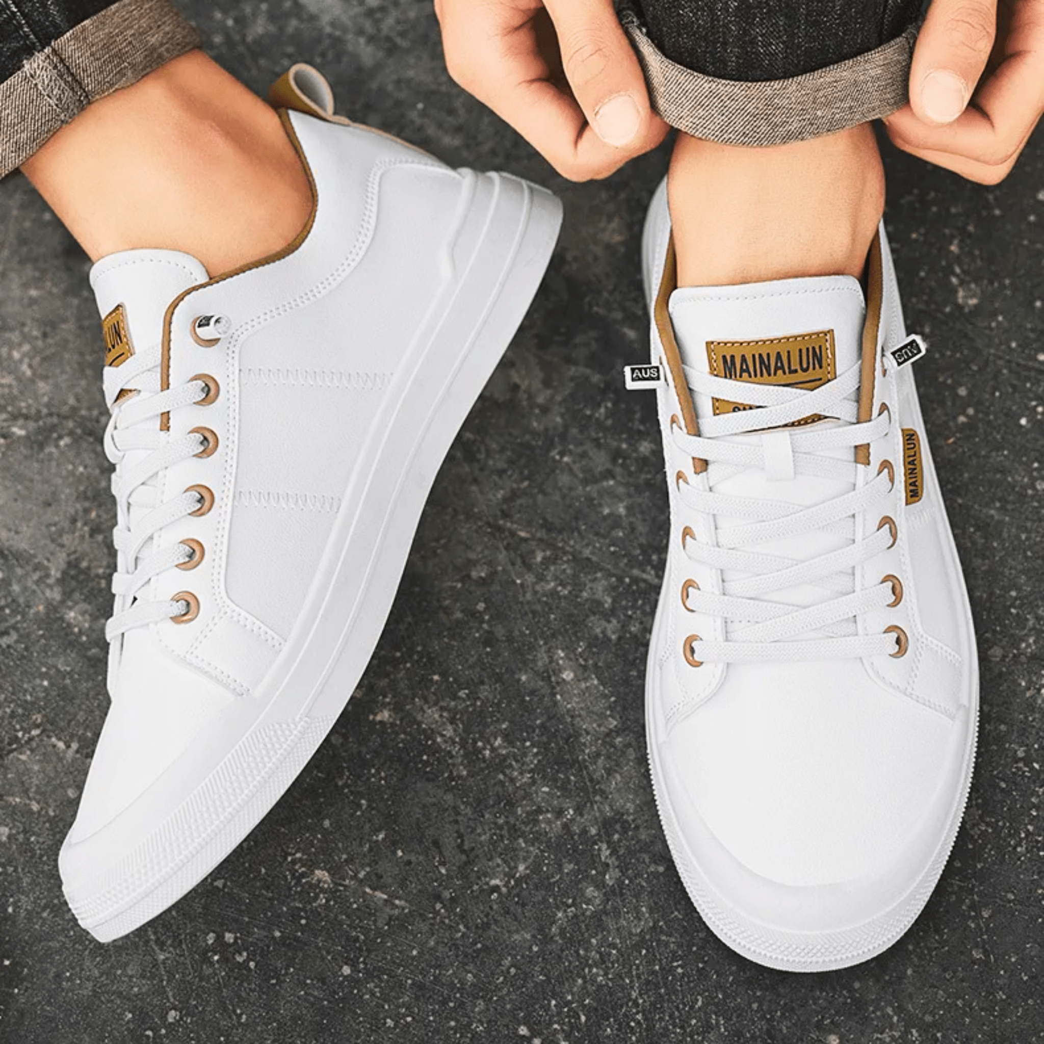Unisex Sommer Schnür Low Cut Sneakers