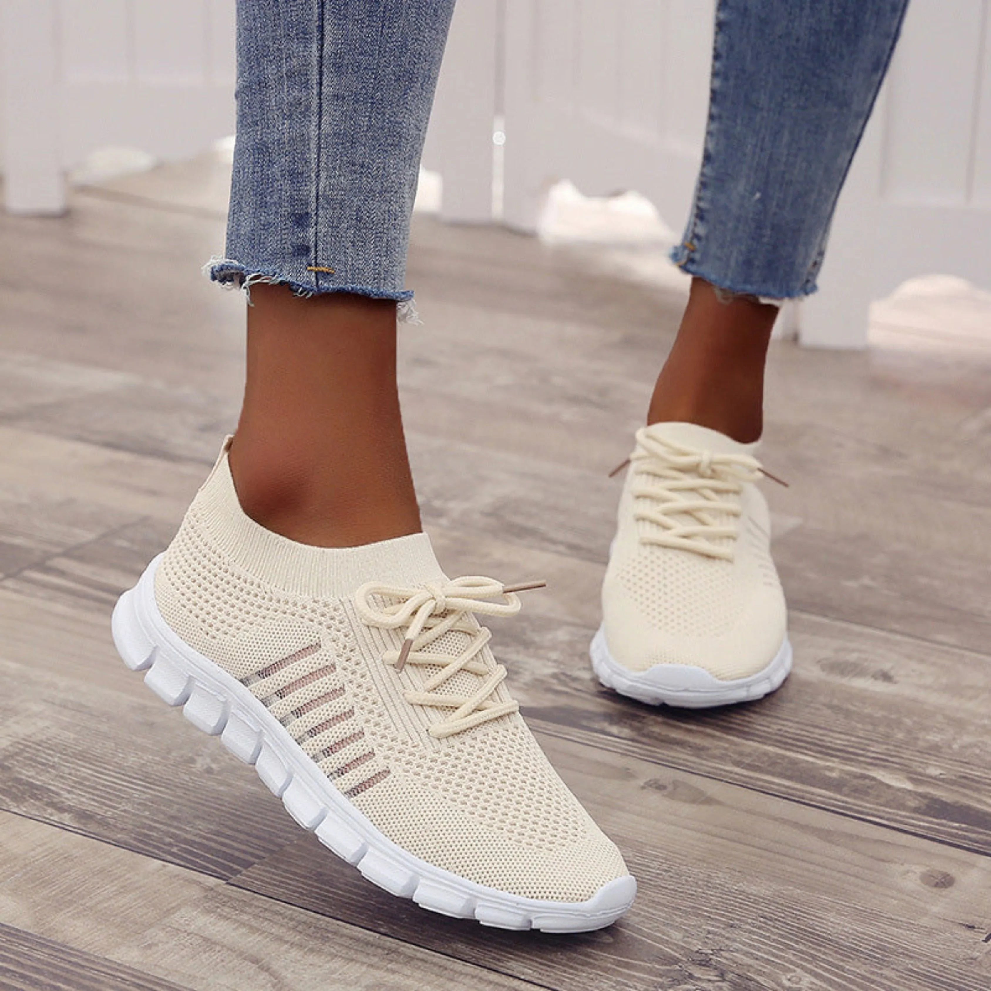 Damen Orthopädische Schnürung Sneaker