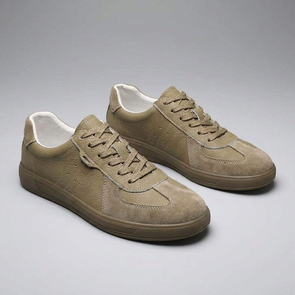 Herren Schnürung Perforiert Casual Sneakers