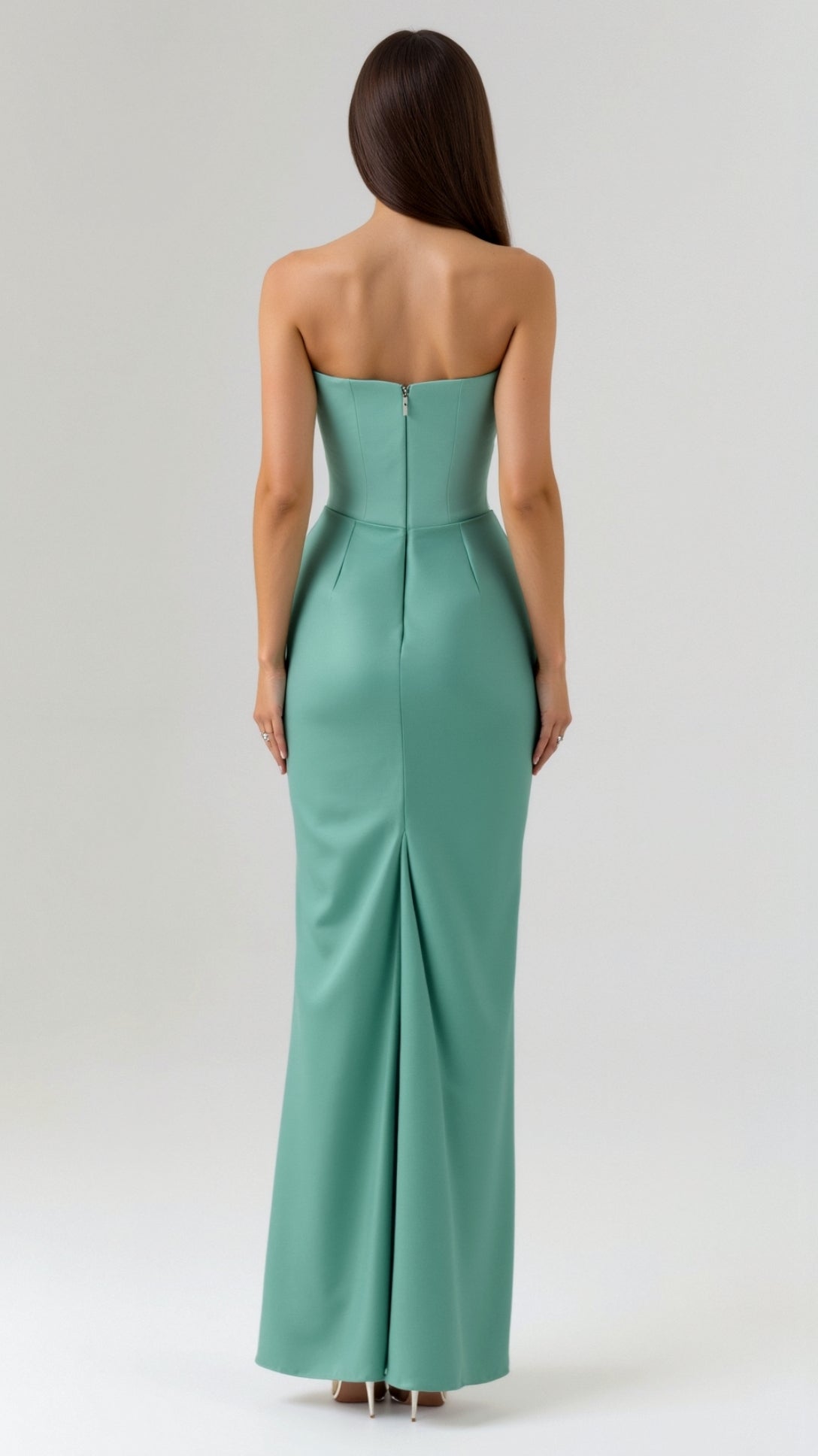 Damen Festliches Korsett Maxi Hochzeitsgastkleid