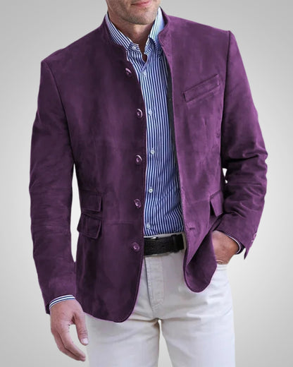 Andreas | Herren Klassische Wildleder-Blazerjacke
