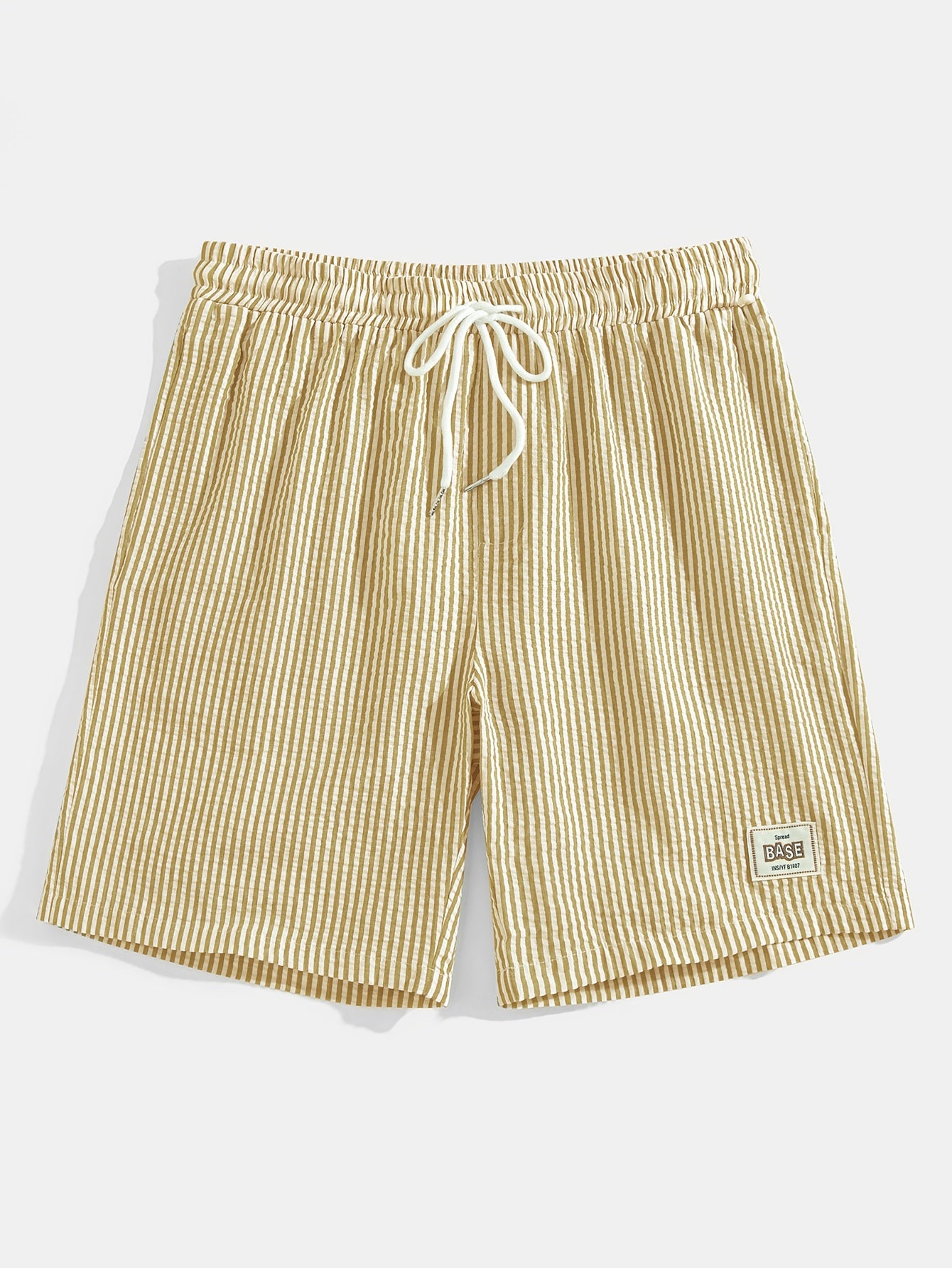 Herren Casual Elastisch Taille Gestreift Sommer Shorts
