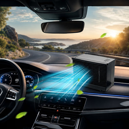 Mini Auto Luftkühler Ventilator | Kompakt Tragbar 3 Geschwindigkeitsstufen