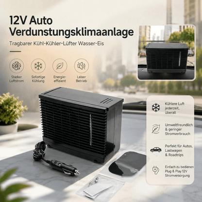 Mini Auto Luftkühler Ventilator | Kompakt Tragbar 3 Geschwindigkeitsstufen