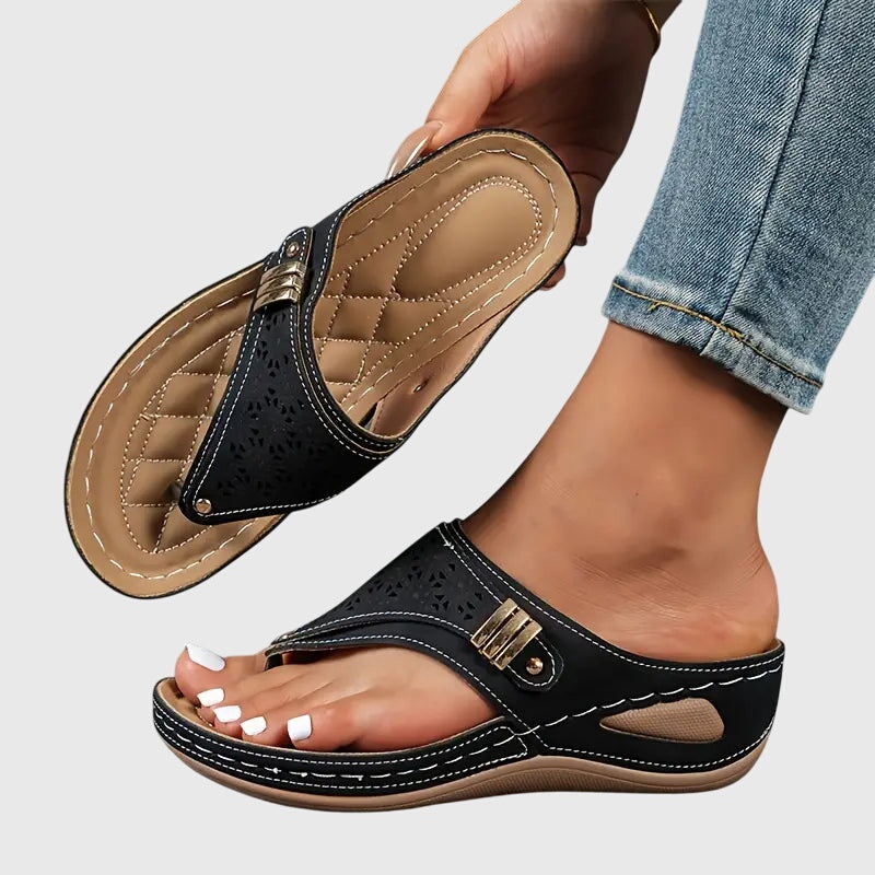 Damen Lässig Orthopädsiche Plateau Sandalen