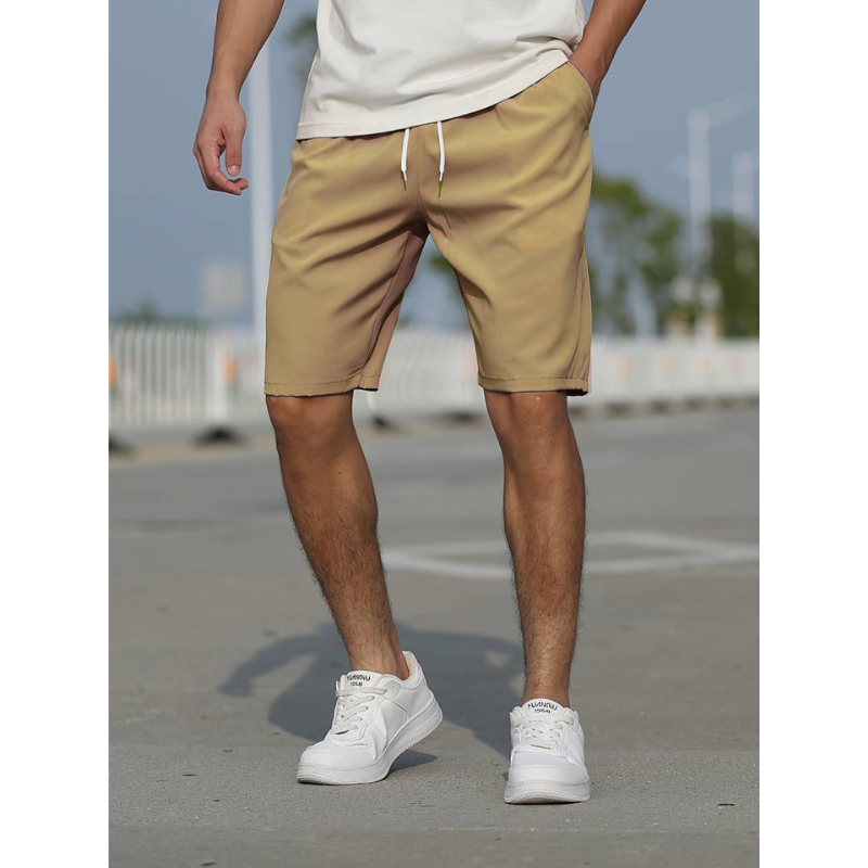 Herren Sommer Slim Fit Kordelzug Shorts