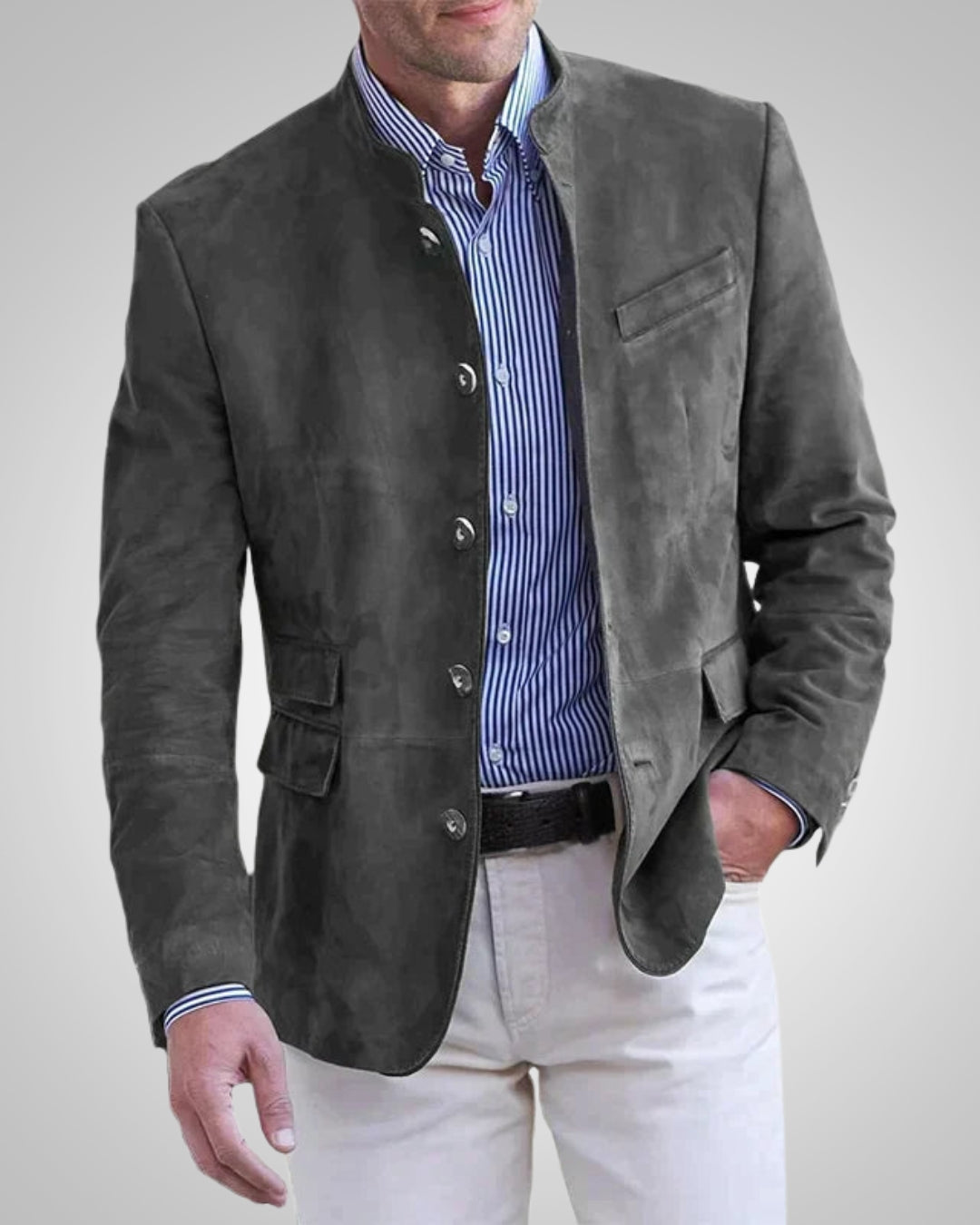 Andreas | Herren Klassische Wildleder-Blazerjacke