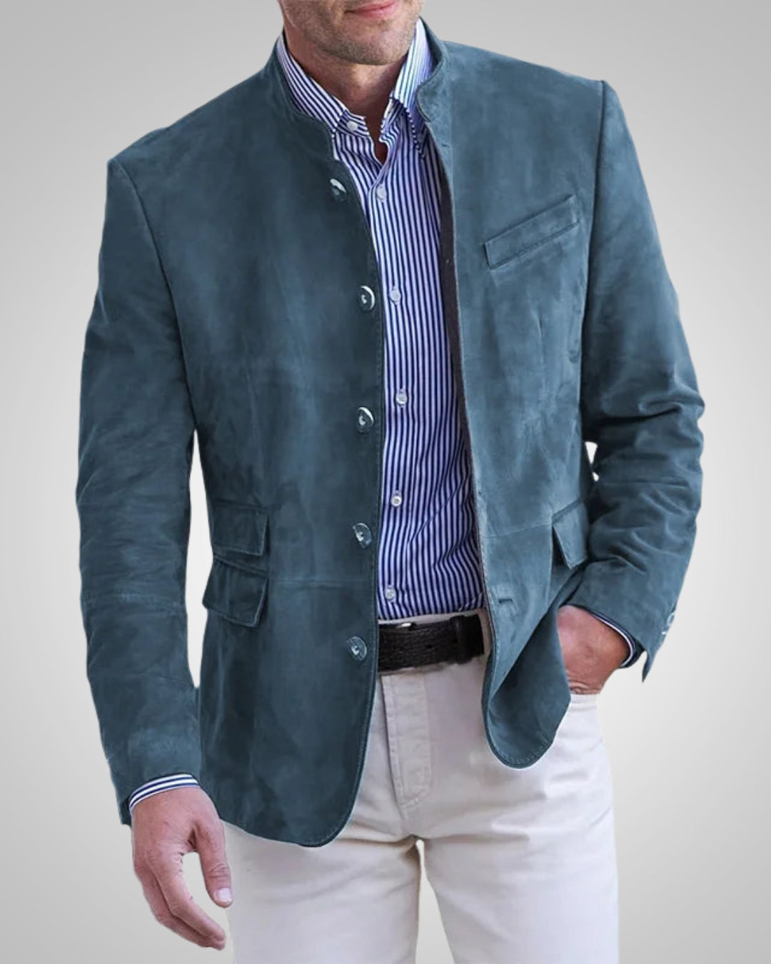 Andreas | Herren Klassische Wildleder-Blazerjacke