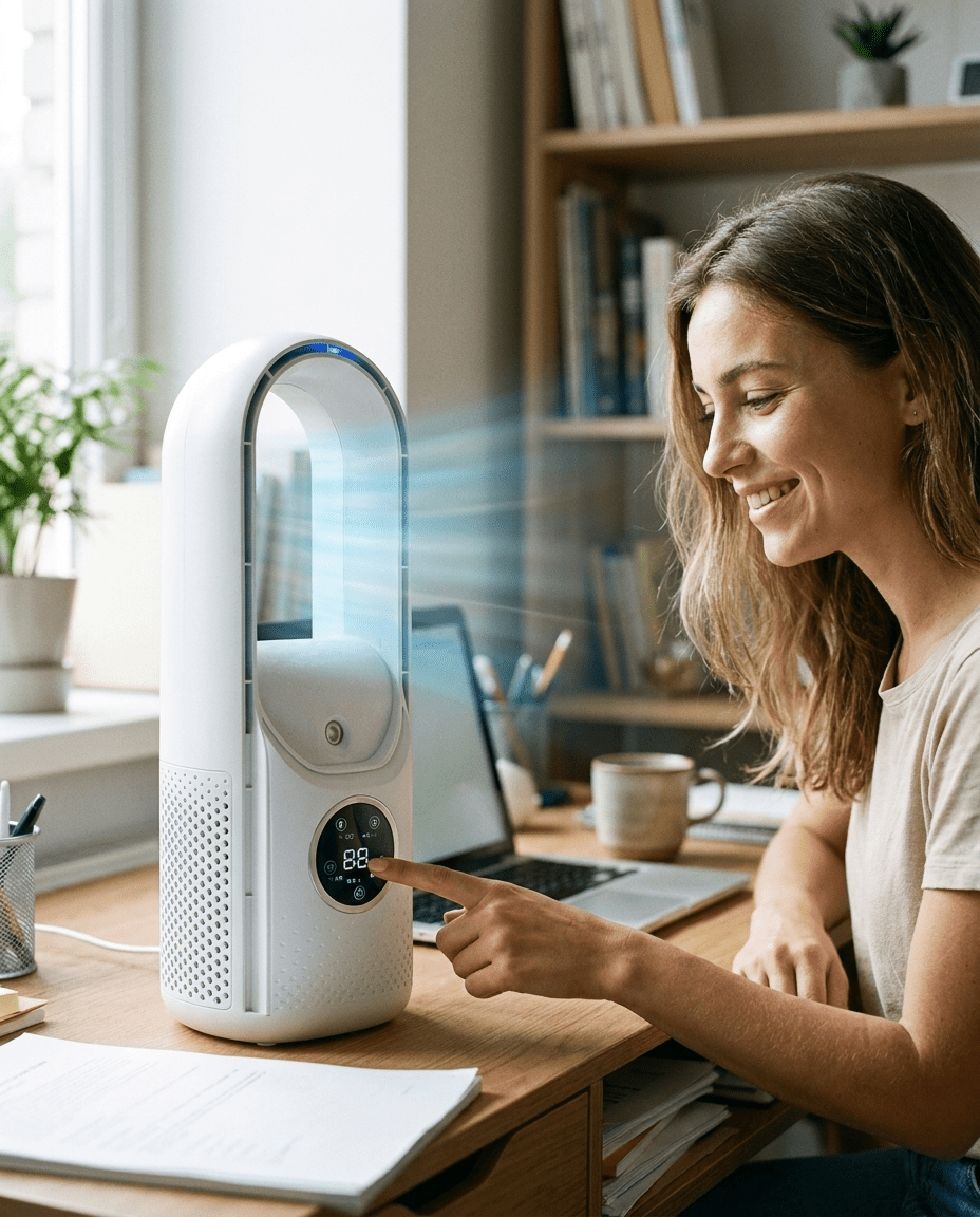 Mobile Klimaanlage | Tragbar Energiesparend Ideal für Zuhause und Büro
