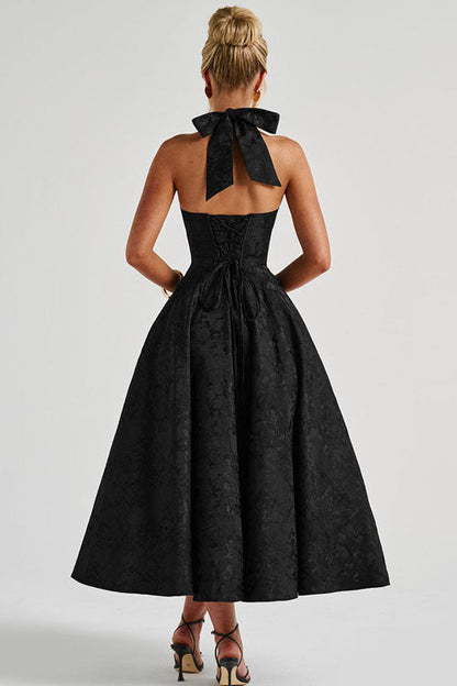 Lena | Damen Elegantes A-Linien Hochzeitsgast Kleid