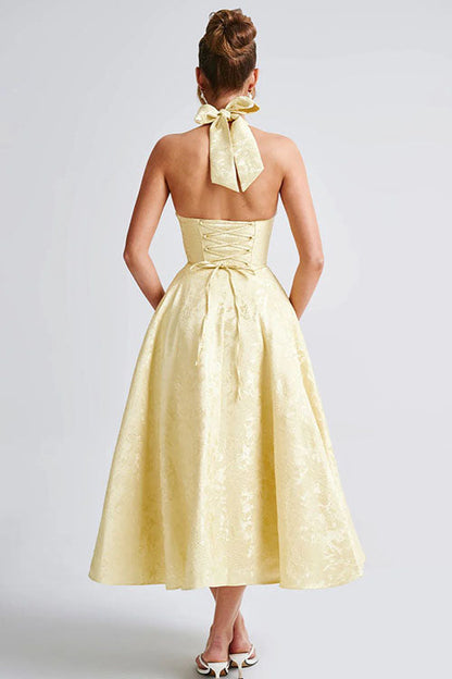 Lena | Damen Elegantes A-Linien Hochzeitsgast Kleid