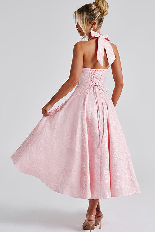 Lena | Damen Elegantes A-Linien Hochzeitsgast Kleid