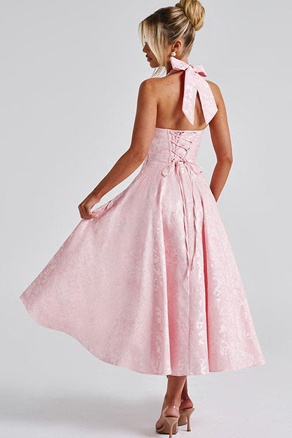 Lena | Damen Elegantes A-Linien Hochzeitsgast Kleid