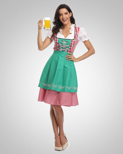 Leah | Damen Zeitloses Dirndl Midikleid