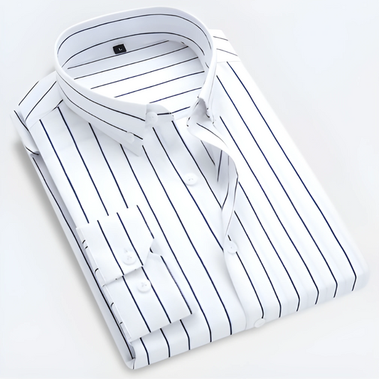 Herren Sommer Gestreiftes Button Down Hemd