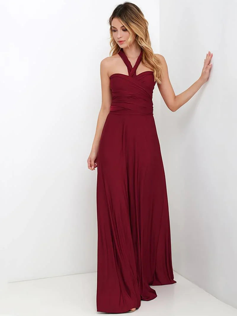 Damen Sommer Hochzeitsgast Maxikleid