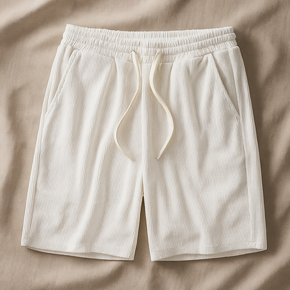 Herren Sommer Kordelzug Strukturiert Shorts