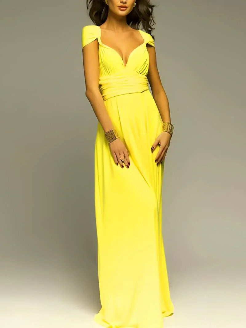 Damen Sommer Hochzeitsgast Maxikleid