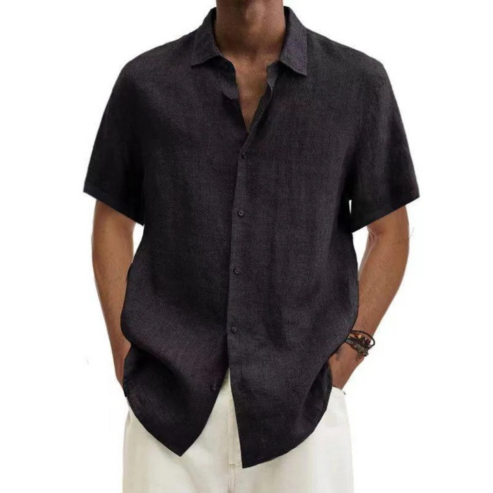 Herren Freizeit Kurzarm Sommer Hemd