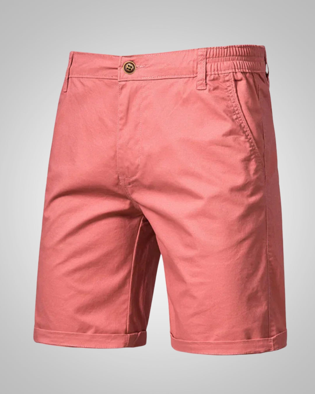 Herren Sommer Knopf Slim Fit Chino Shorts