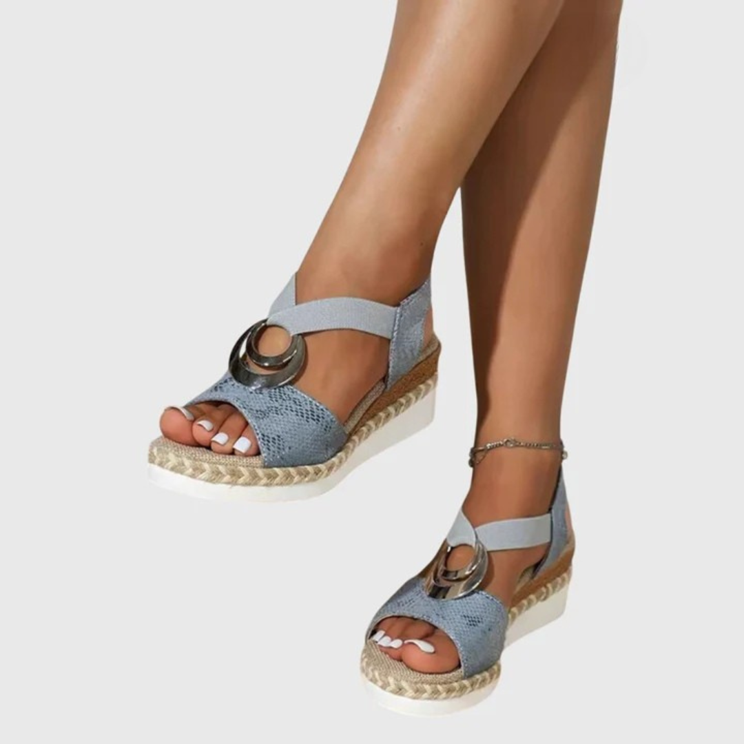Damen Sommer Orthopädsiche Plateau Sandalen