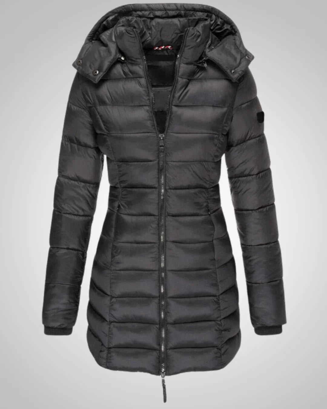 Ella | Damen Lange Kapuzen Winter Daunenjacke